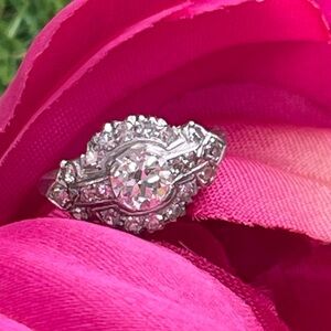 Vintage Platinum Diamond Ring